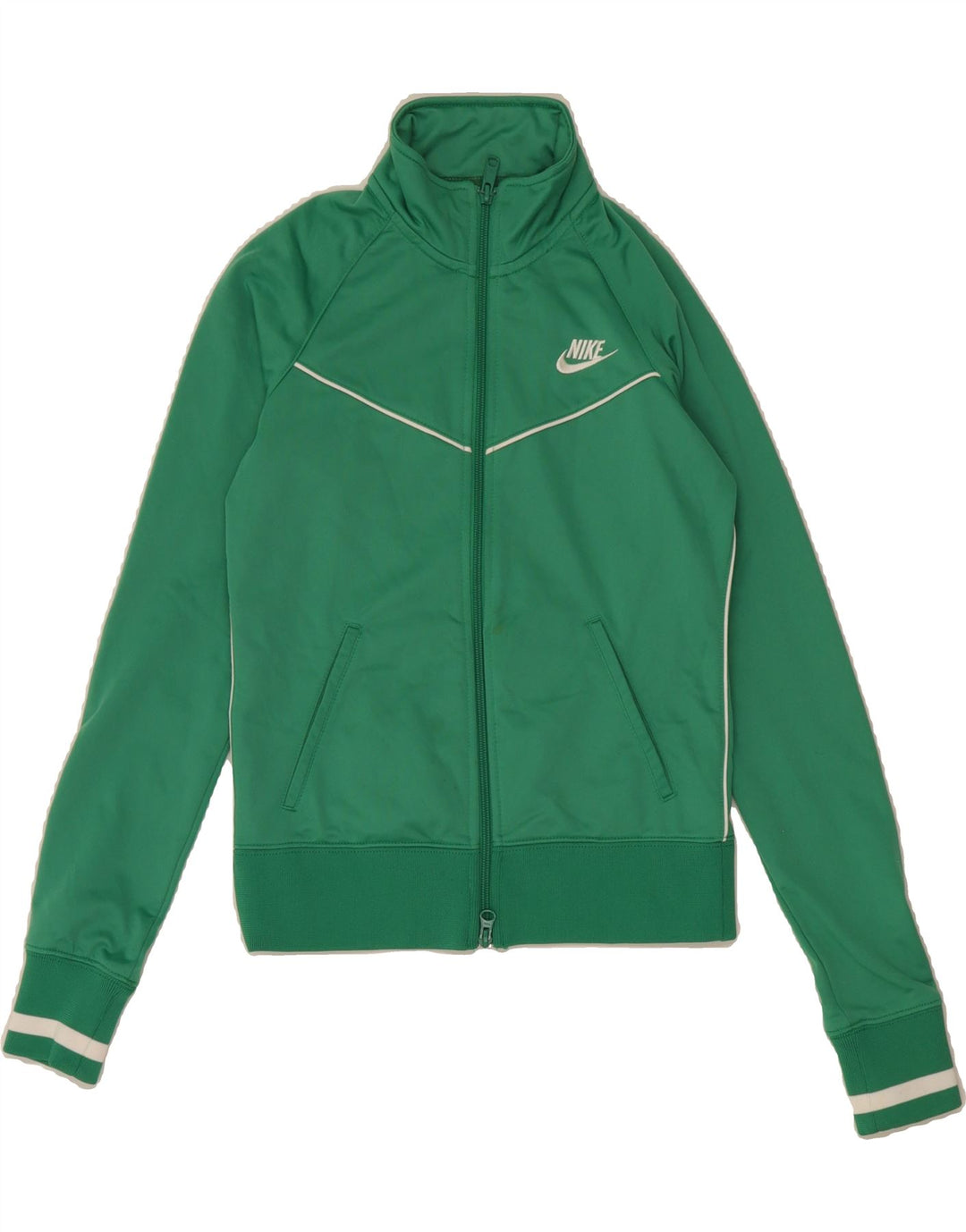 ADIDAS Womens Tracksuit Top Jacket UK 8/10 Small Green Polyester Vintage Adidas and Second-Hand Adidas from Messina Hembry 