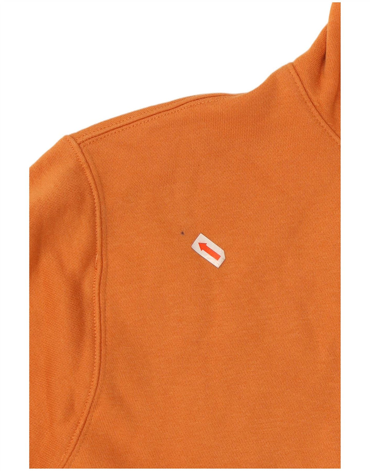 NIKE Hombre Sudadera con Capucha Jumper Small Naranja Algodón