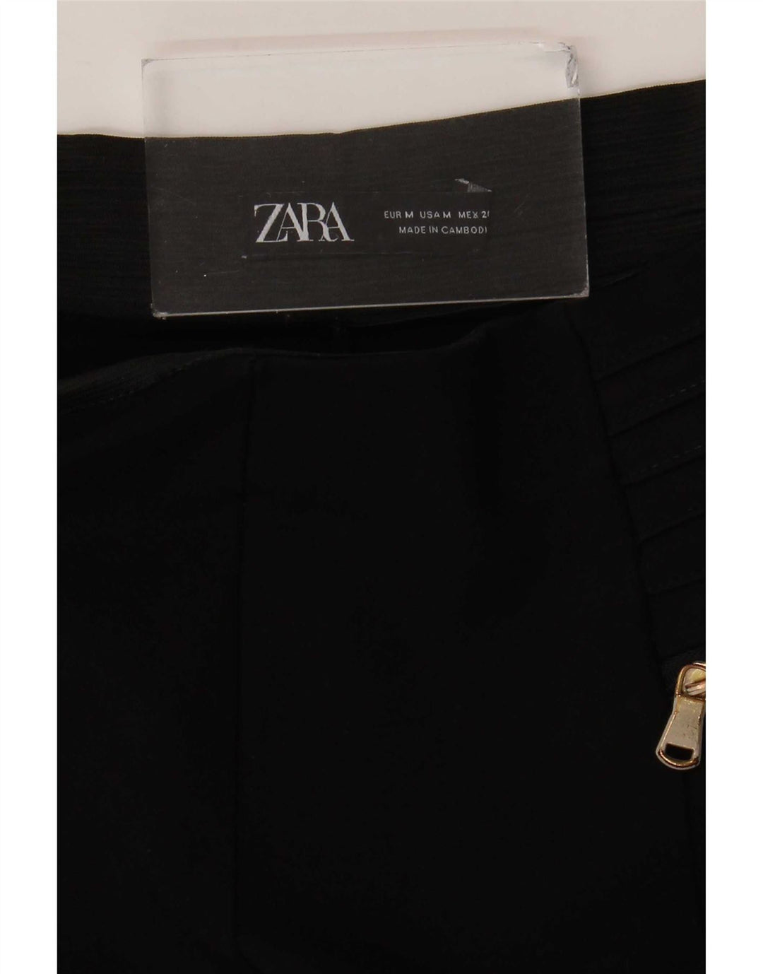 Zara Mujer Pantalones Cortos Medianos W28 L25 Negro
