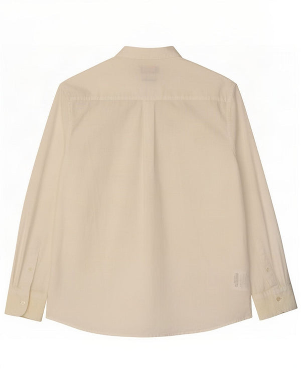 Camisa Pierre Cardin Hombre Grande Lino Blanco