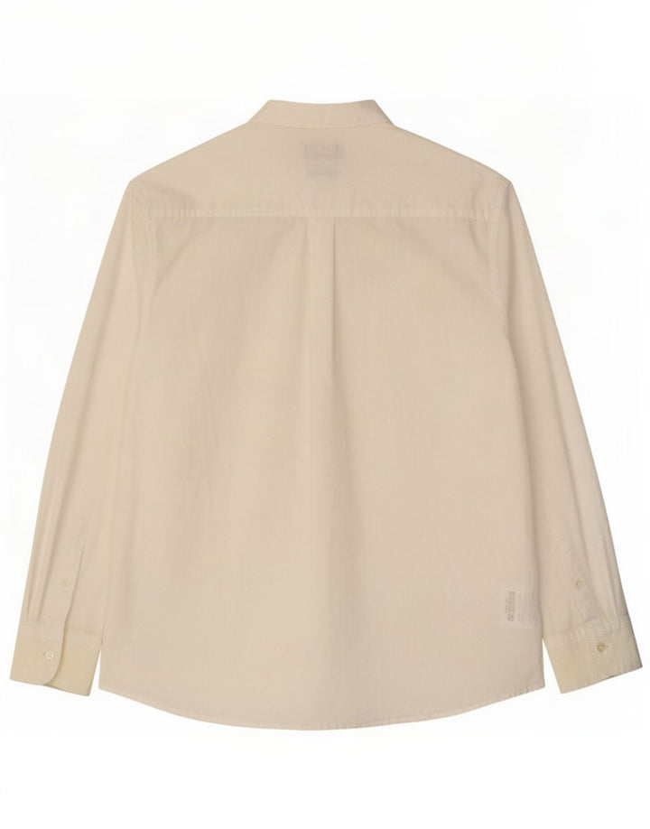 Camisa Pierre Cardin Hombre Grande Lino Blanco