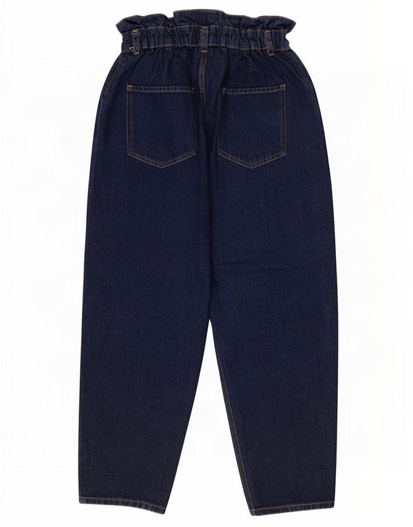 Zara Jeans Sueltos De Cintura Alta Para Mujer EU 40 Medium W30 L23 Azul Marino
