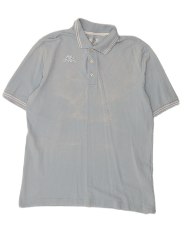 Polo Kappa Hombre Grande Azul Algodón