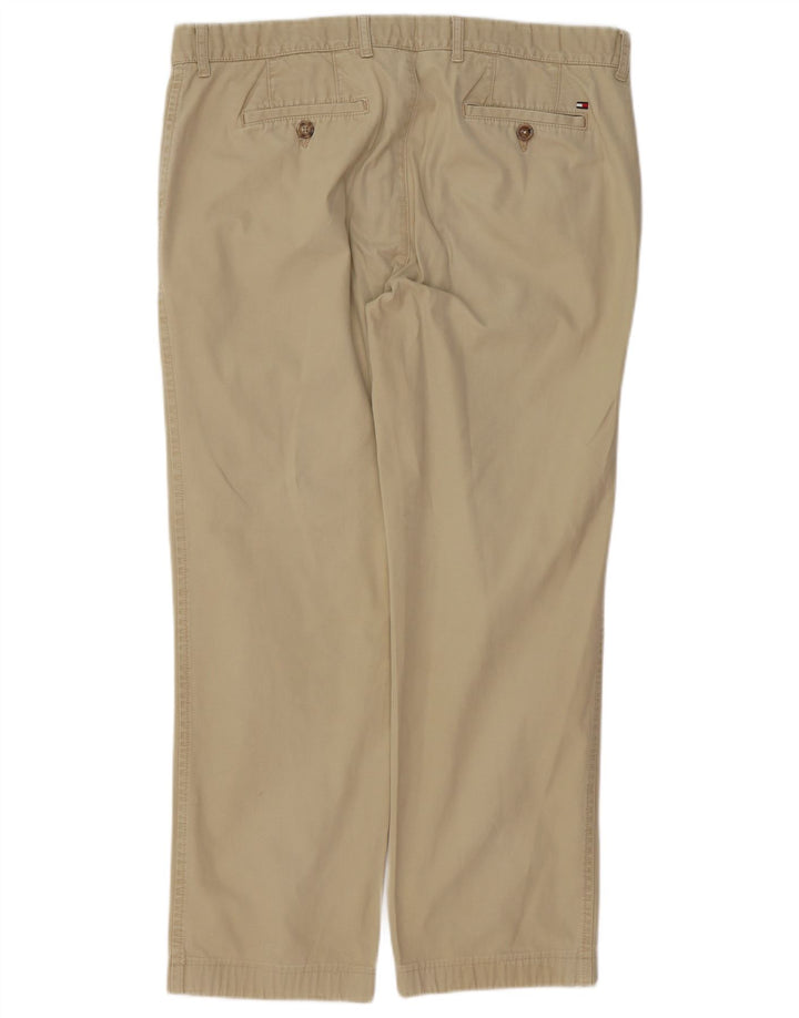 Tommy Hilfiger Pantalones chinos rectos para hombre W36 L32 Algodón verde