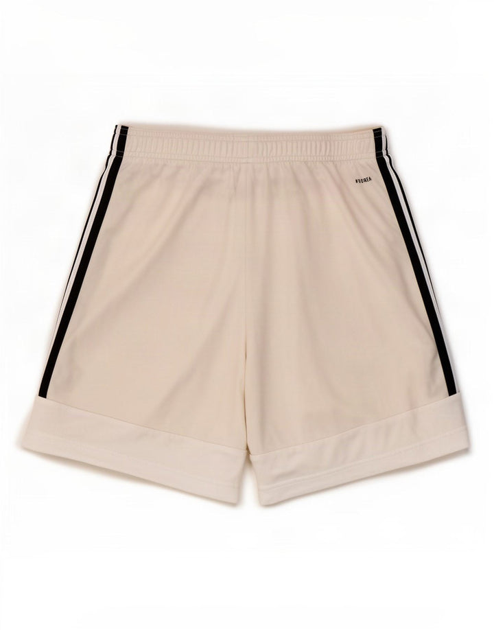 Adidas - Pantalones cortos deportivos Aeroready para hombre, poliéster blanco grande