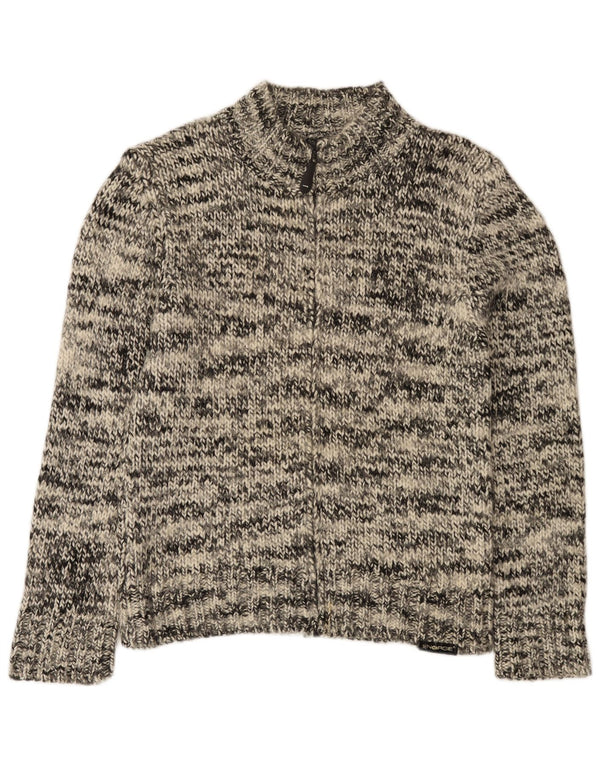 Energie - Cárdigan para mujer, talla 40, XL, acrílico moteado gris