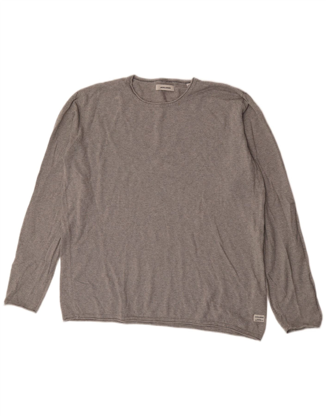 Jack & Jones - Jersey de cuello redondo para hombre, talla 2XL, color gris