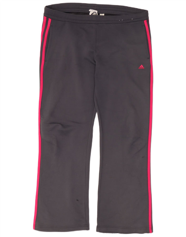Adidas - Pantalones de chándal para mujer, talla 40, poliéster gris grande