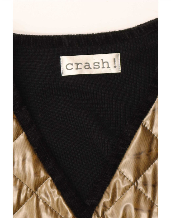 Crash Chaqueta acolchada para mujer UK 44 Grande Color dorado