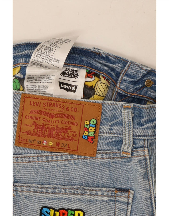Levi's Mens 501 Shorts De Mezclilla W32 Algodón Azul Medio