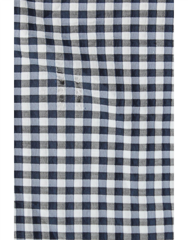 GUESS Pantalones casuales cortos para mujer W29 L25 Blue Gingham