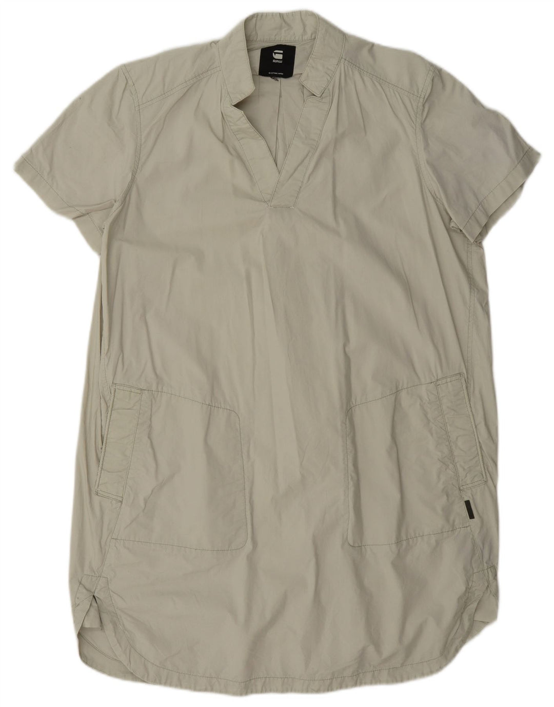 Vestido recto para mujer G-Star UK 46 Grande Algodón verde