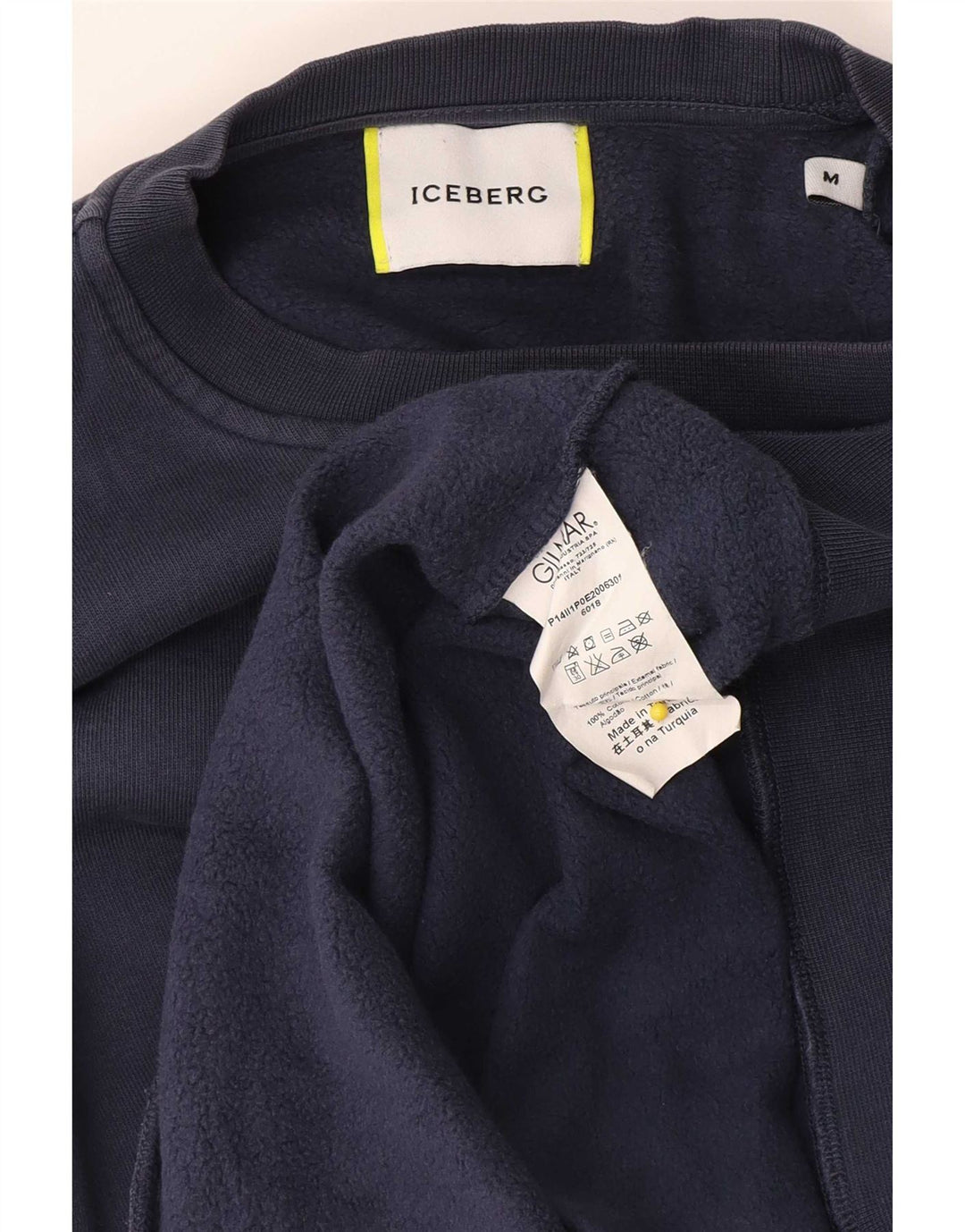 Iceberg Hombre Sudadera Gráfica Jumper Medium Azul Marino Algodón
