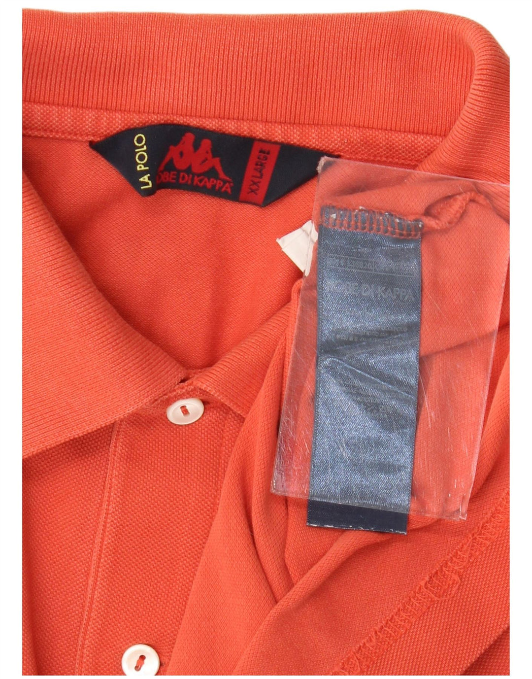Kappa Polo Hombre 2XL Naranja Algodón