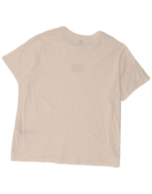 Levi's Camiseta para Mujer Top UK 20 2XL Blanco Algodón