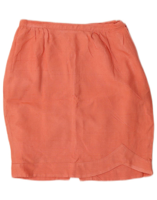 Falda lápiz vintage para mujer W24 XS rosa