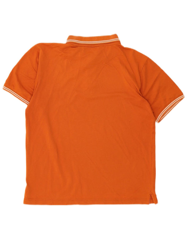 Champion Polo Hombre Naranja Mediano A Rayas