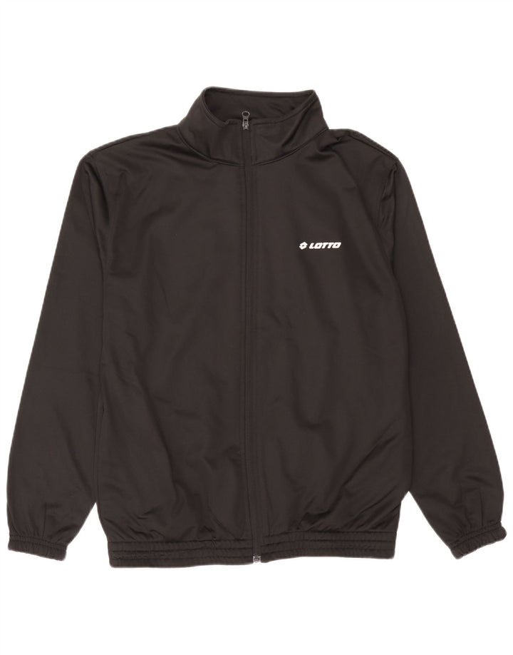 Lotto Hombre Chándal Top Chaqueta Mediana Negro Poliéster