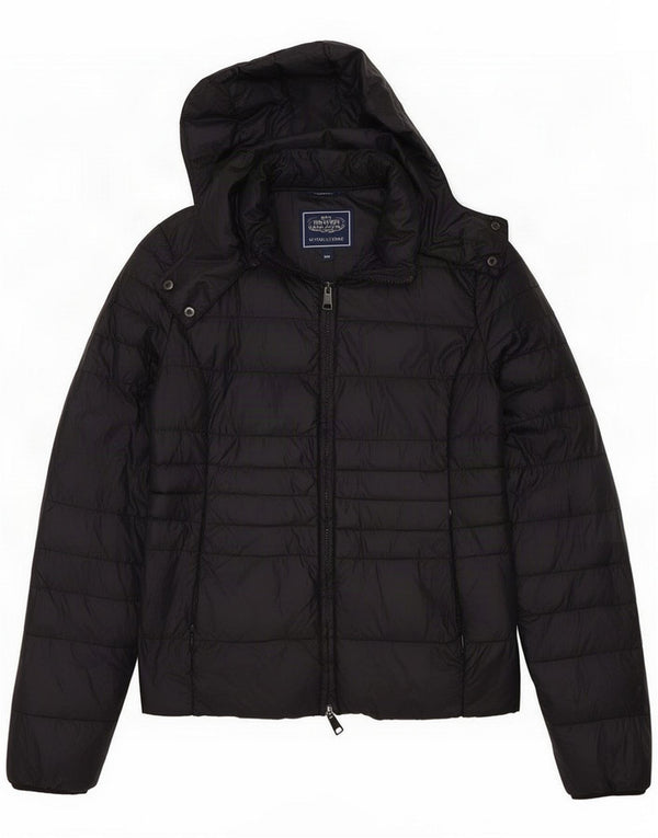 Chaqueta acolchada con capucha para mujer Liu Jo IT 46 Large Poliamida azul marino