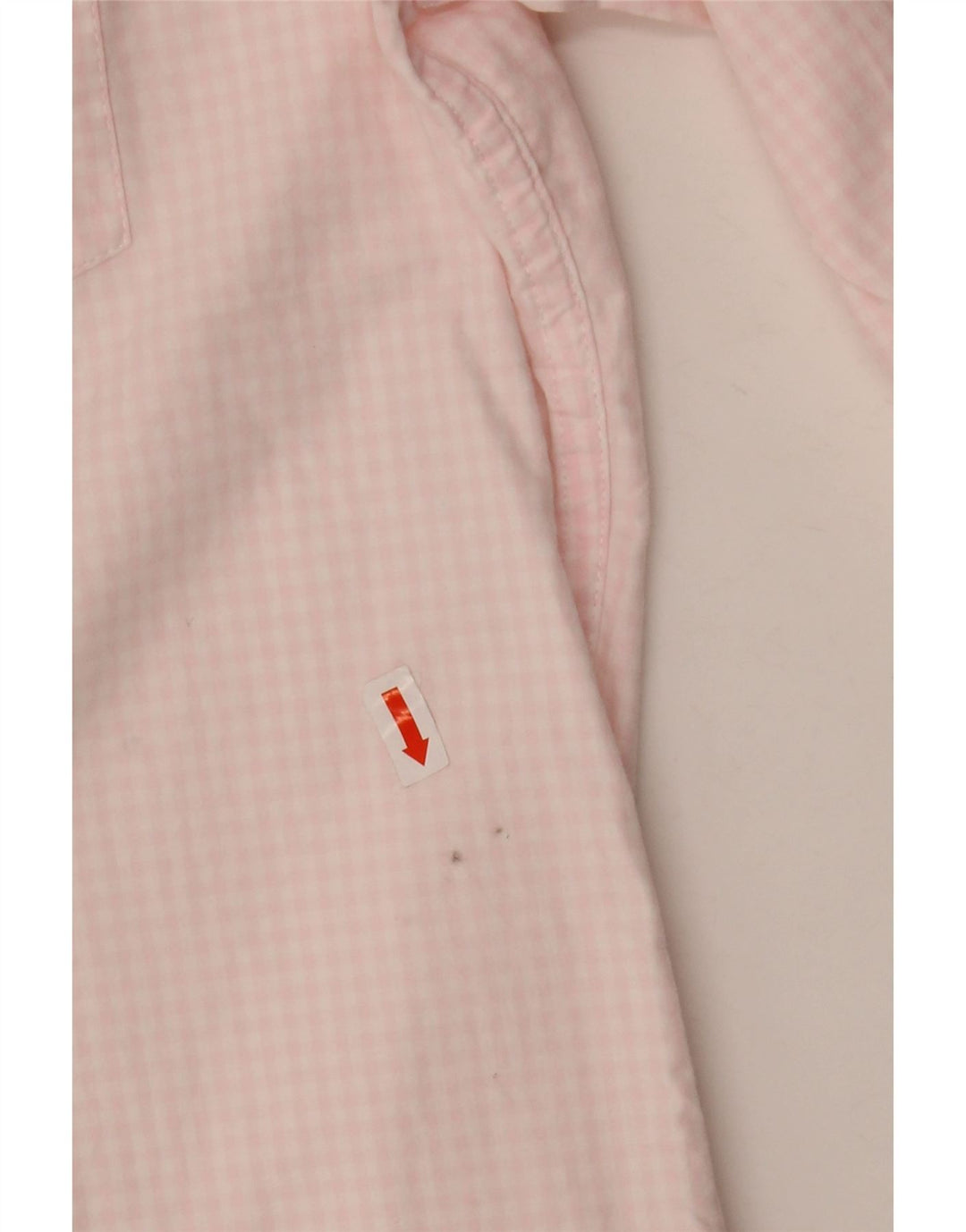 IZOD Camisa ajustada para hombre de algodón a cuadros rosa grande