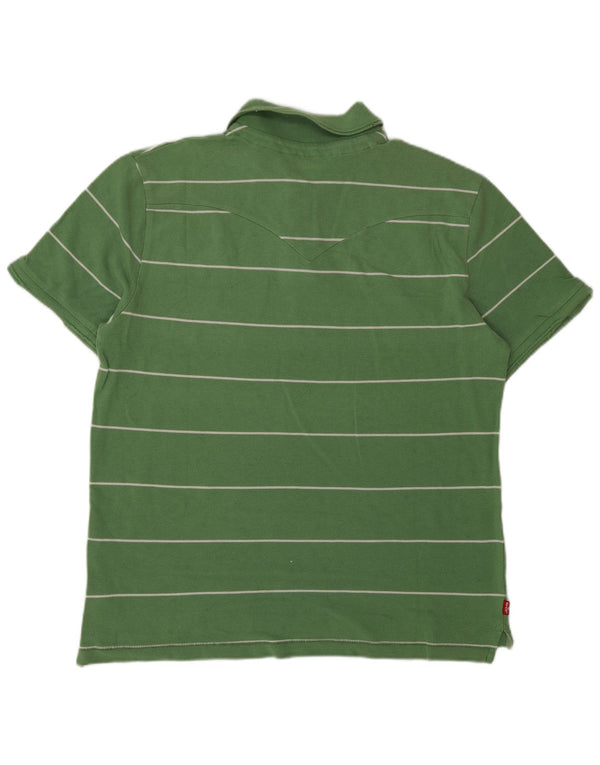 Levi's Polo Gráfico Para Hombre De Algodón A Rayas Verde Grande