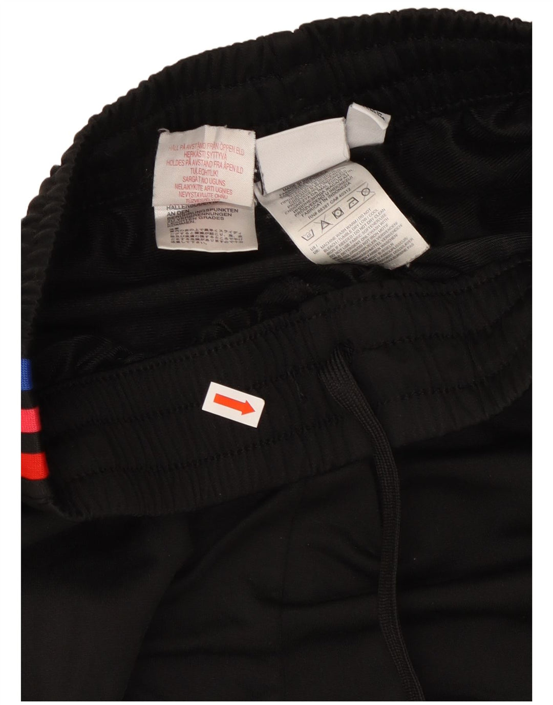 Adidas Pantalones de chándal con estampado gráfico para niño 14-15 años Negro Poliéster