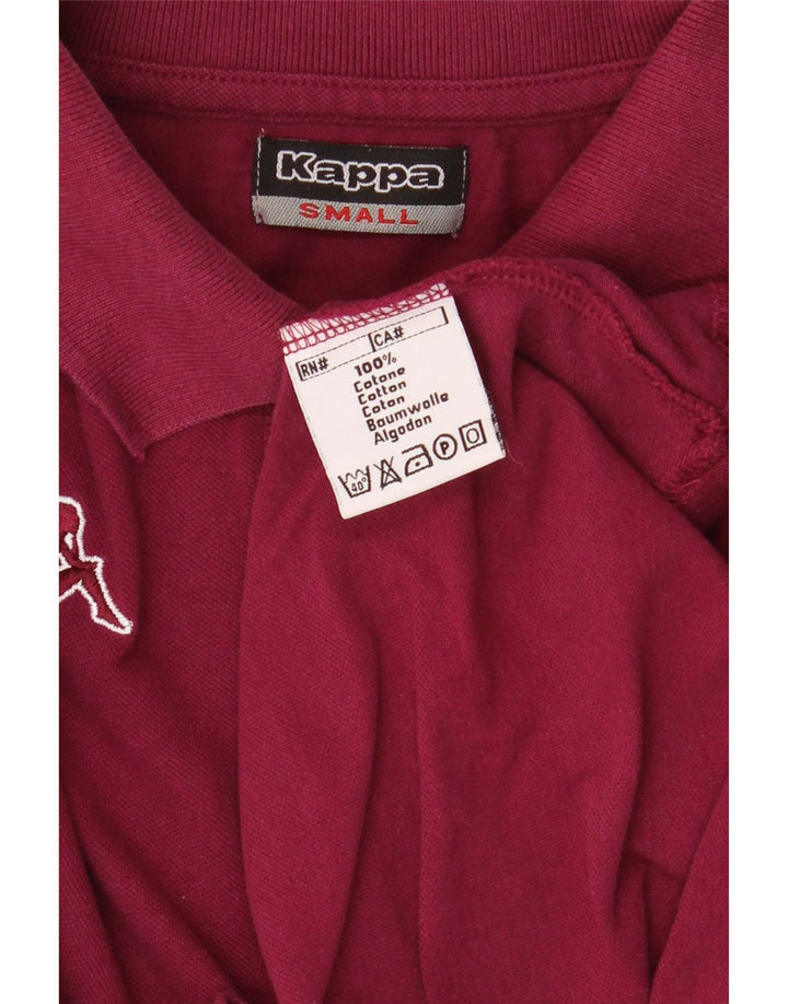 Kappa Polo Hombre Small Borgoña Algodón