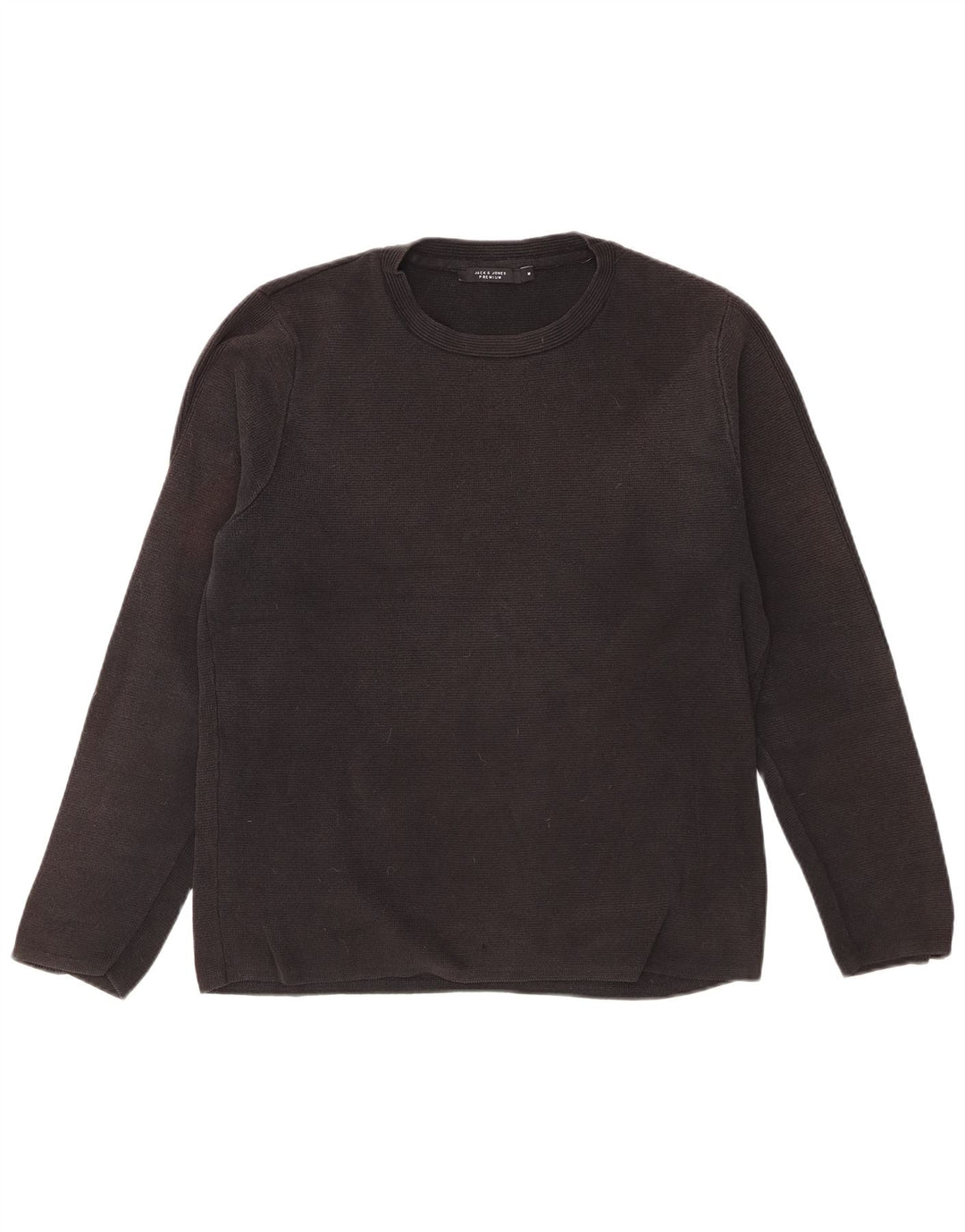 Jack & Jones Jersey De Cuello Redondo Para Hombre Jersey De Algodón Negro Mediano