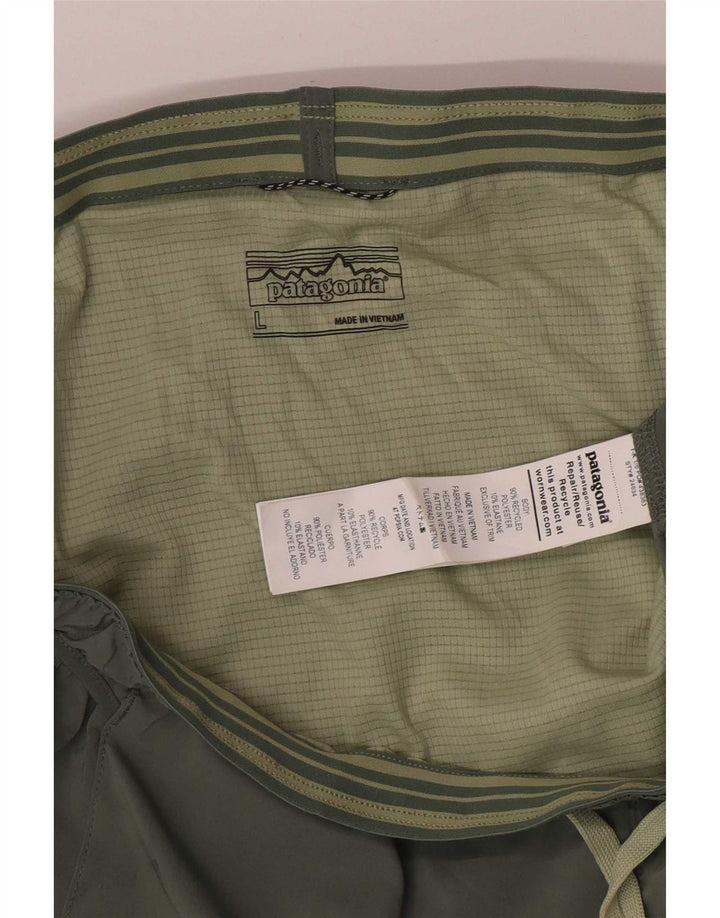 Pantalones cortos deportivos Patagonia para mujer UK 14 Large Caqui Poliéster