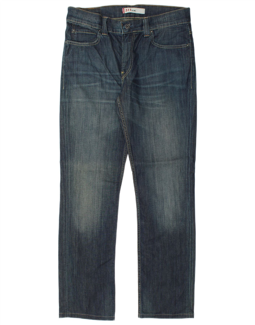 Levi's Hombre 511 Slim Jeans W36 L32 Algodón Azul