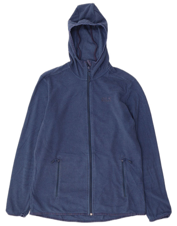 Jack Wolfskin Chaqueta superior de chándal con capucha para hombre UK 40 Medium Azul marino