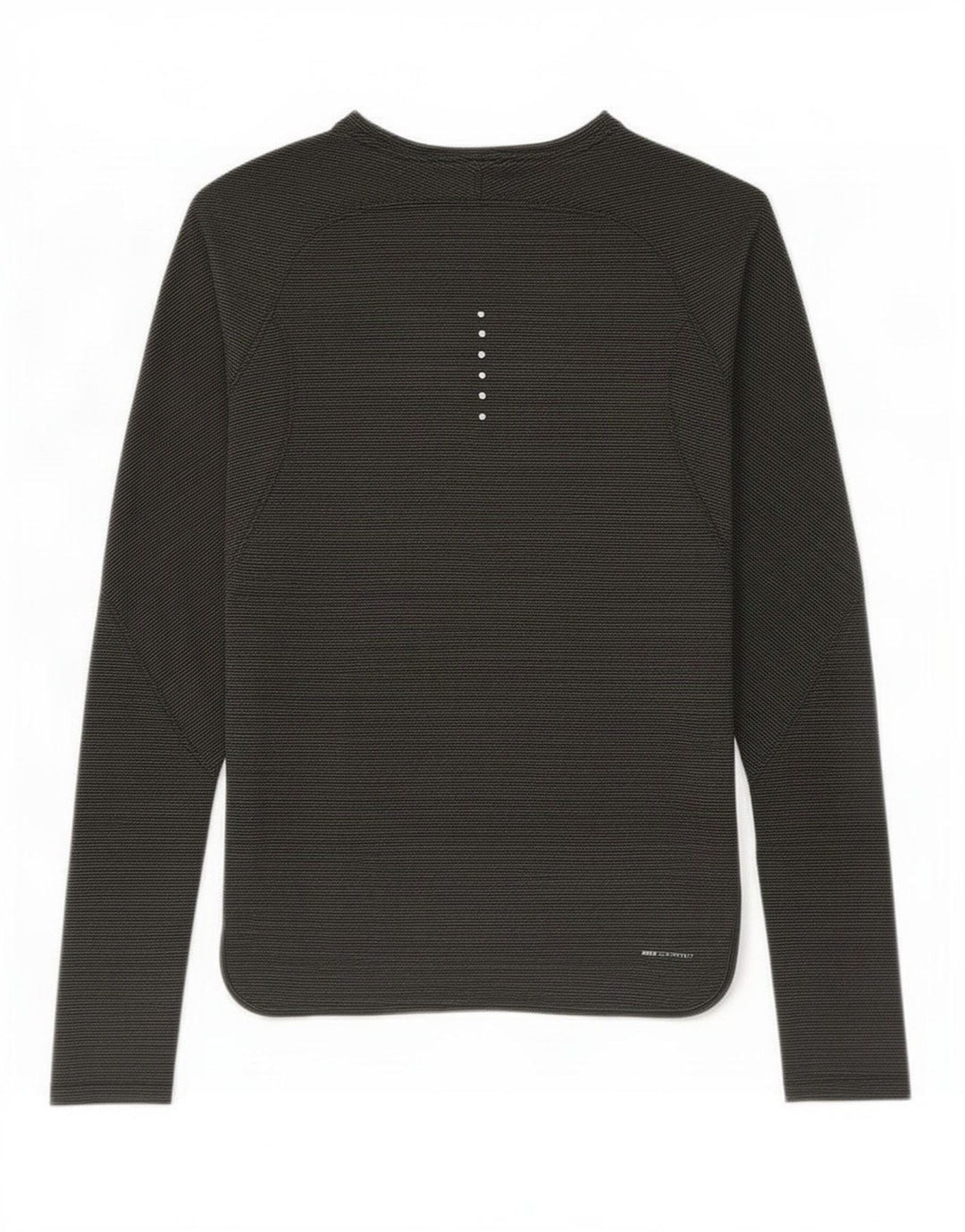 Nike - Camiseta de manga larga para hombre, poliéster a rayas, color caqui, talla pequeña
