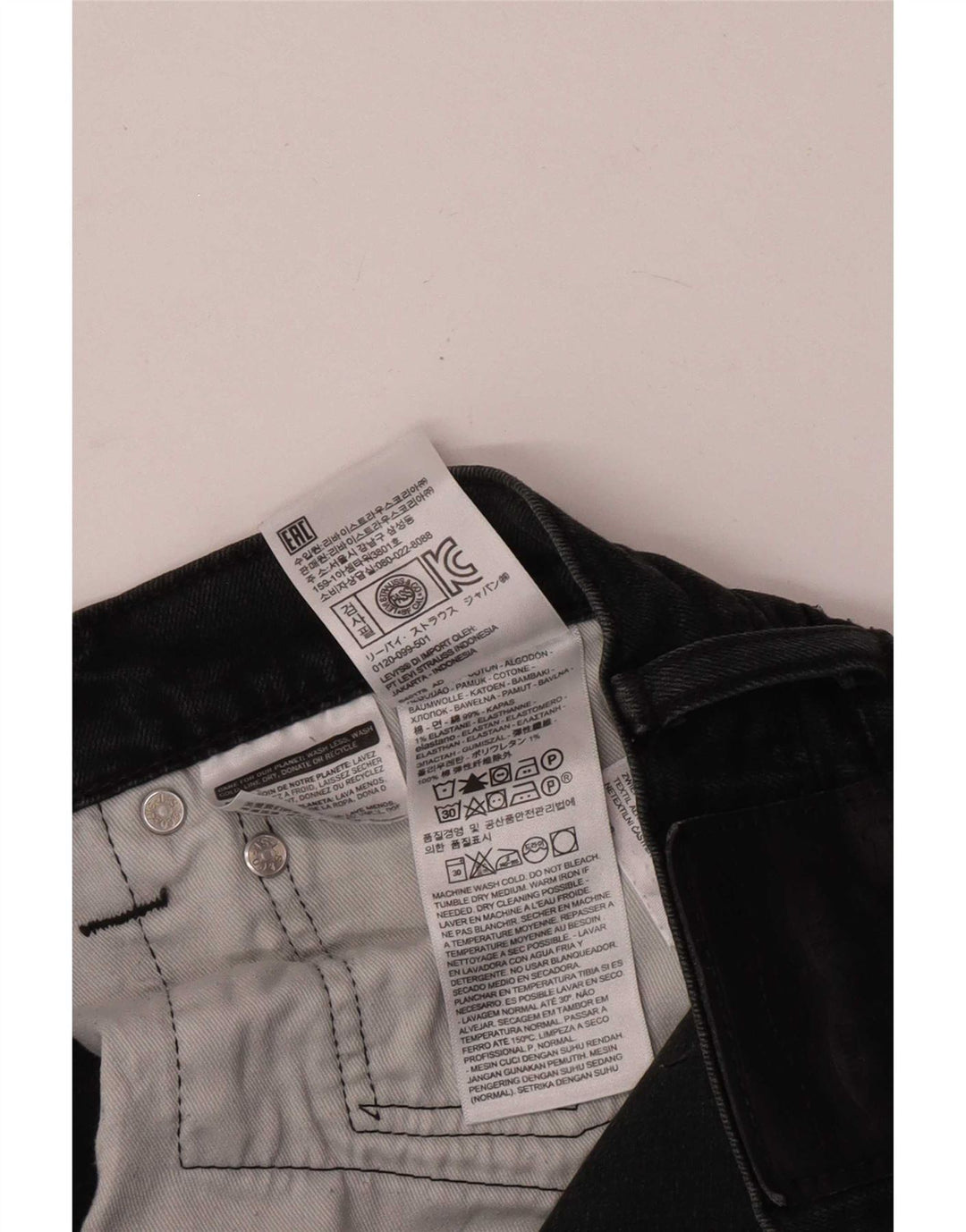 Levi's Vaqueros ajustados para hombre W36 L32 Algodón negro