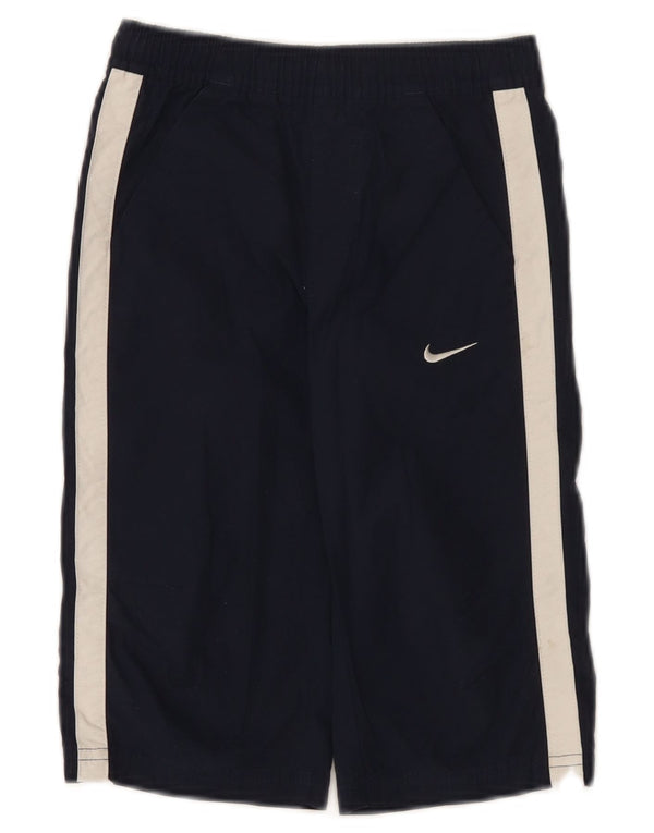 Nike - Pantalones cortos deportivos con gráficos para niños (5-6 años), color azul marino mediano