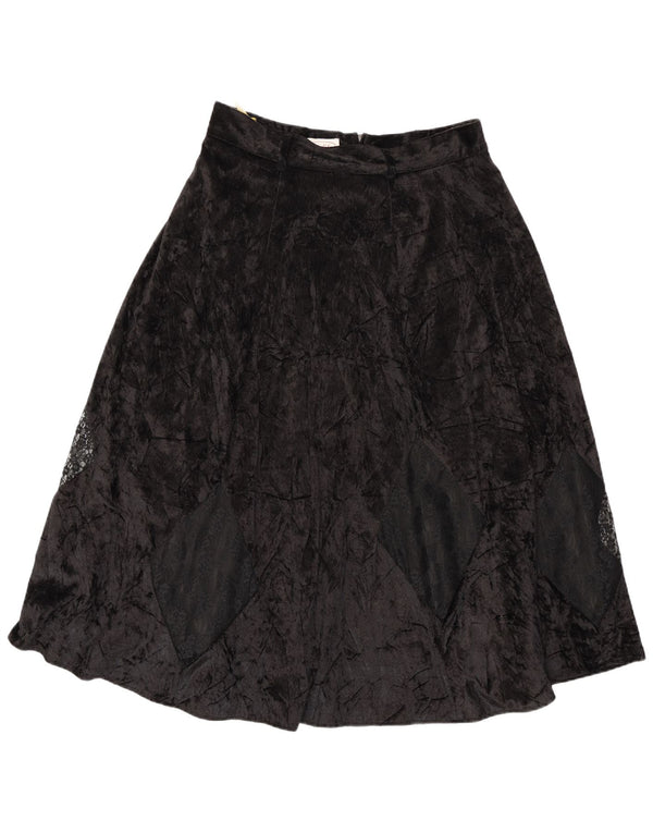 Falda acampanada de terciopelo para mujer Citylife IT 42 Medium W28 Black Argyle/Diamond