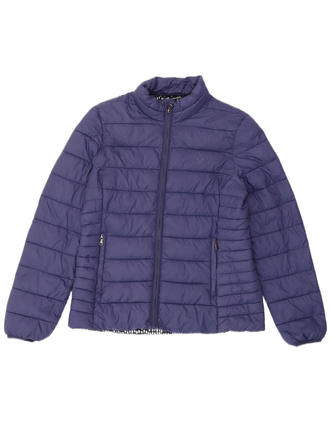 CREW CLOTHING Chaqueta acolchada para mujer UK 40 Grande Nylon azul marino