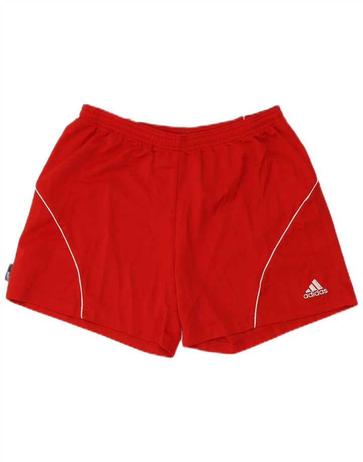 ADIDAS Pantalones cortos deportivos Climalite para mujer UK 14 Mediano Rojo Poliéster