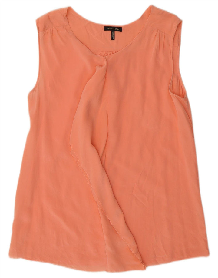 Massimo Dutti Blusa Sin Mangas Mujer UK 10 Small Rosa