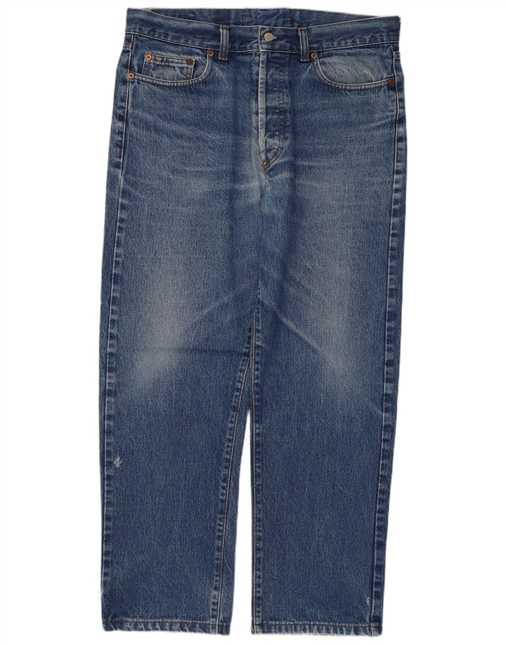 AMERICANINO Vaqueros rectos para hombre W34 L28 Azul