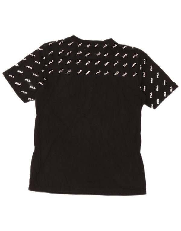 Fila Camiseta gráfica para niños 12-13 años Algodón negro