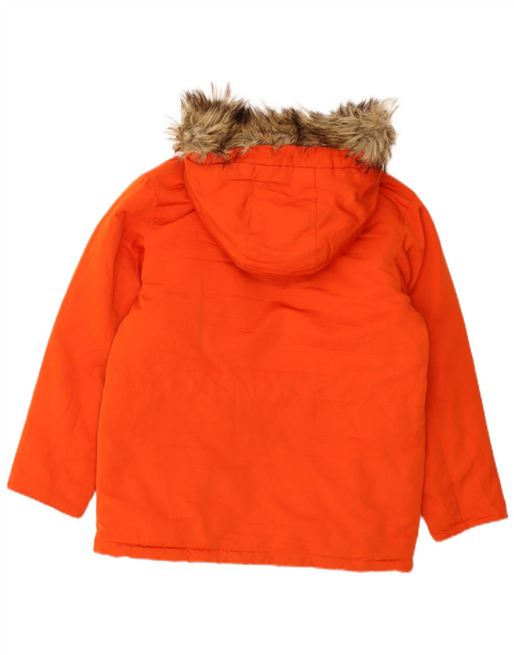 GAP Parka con capucha para niños 11-12 años XL Naranja Poliéster
