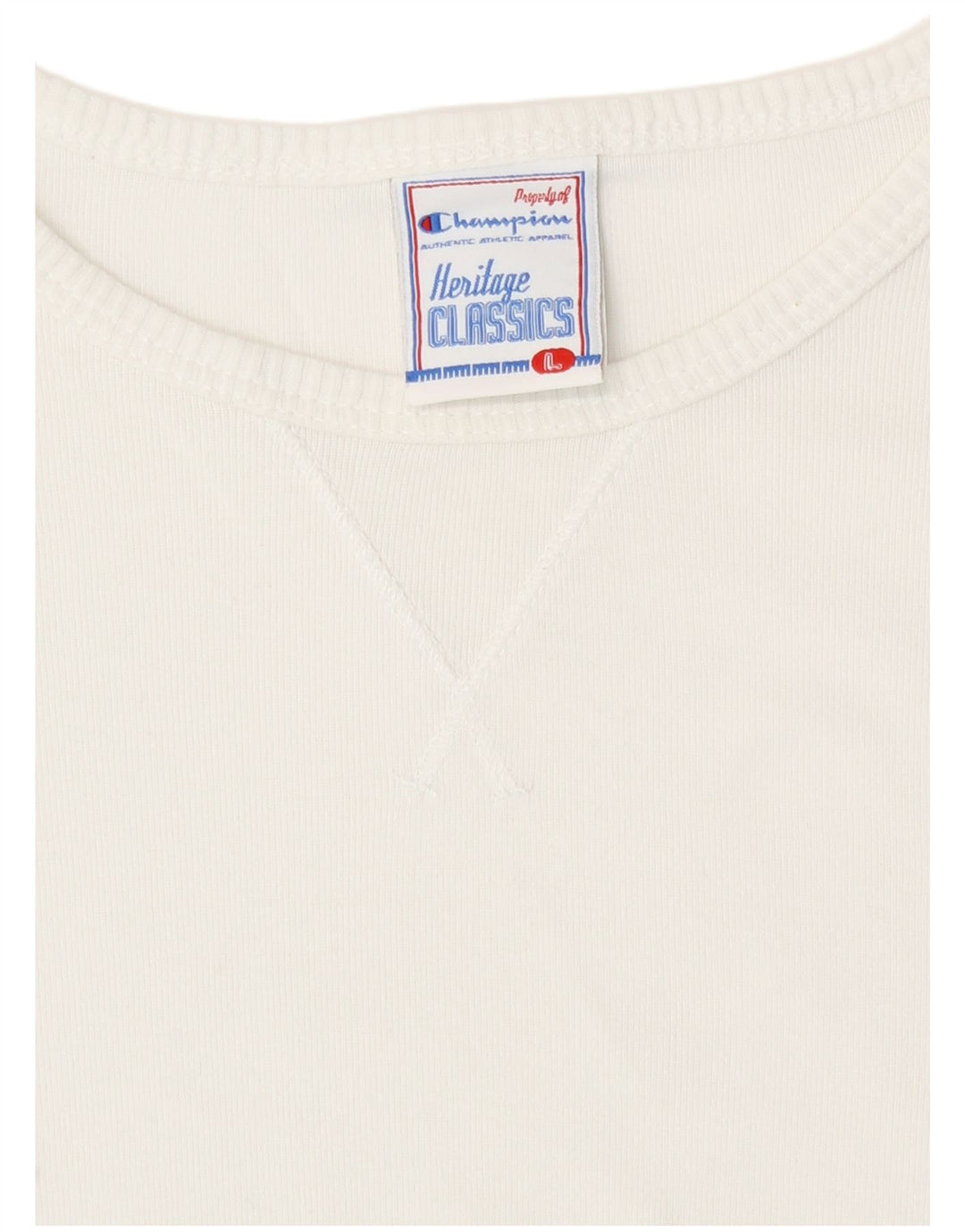 Champion Heritage Classics Top Manga Larga para Mujer UK 40 Grande Blanco