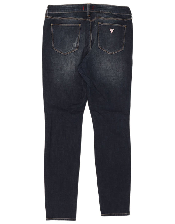 Guess Vaqueros pitillo con curvas y talle medio Sienna para mujer W34 L32 Algodón azul