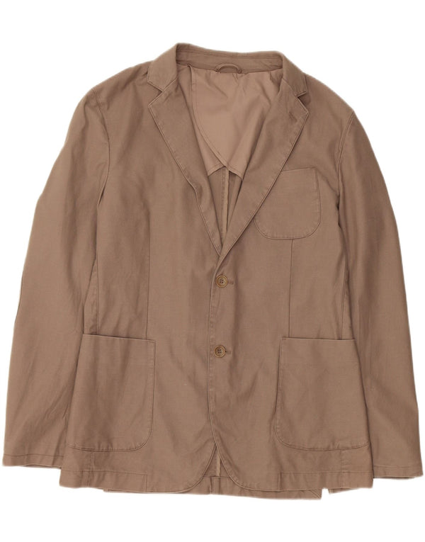 Benetton Chaqueta Americana De 2 Botones IT 52 XL Algodón Beige