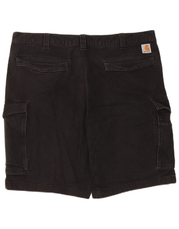 Carhartt Pantalones cortos cargo de ajuste relajado para hombre W40 XL Algodón negro