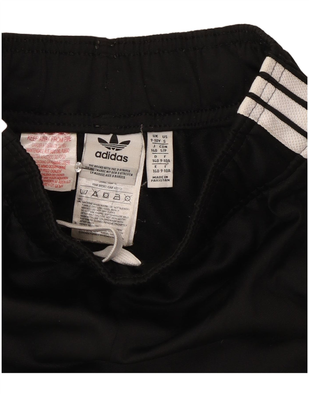 Adidas Pantalones de chándal para niño Joggers 9-10 años Negro Poliéster