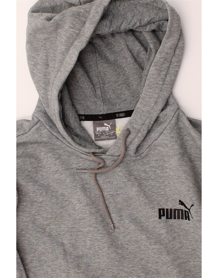PUMA Mens Hoodie Jumper Medium Grey Cotton Vintage Puma and Second-Hand Puma from Messina Hembry 