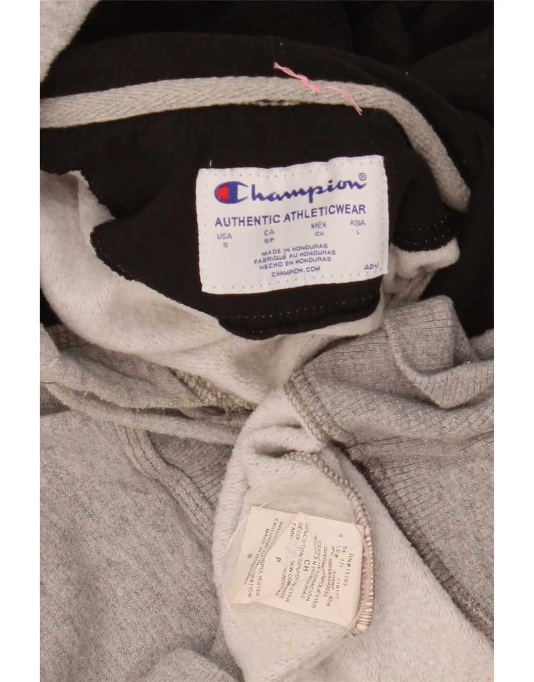 Champion Sudadera Con Capucha Para Hombre Jersey Pequeño Gris Algodón