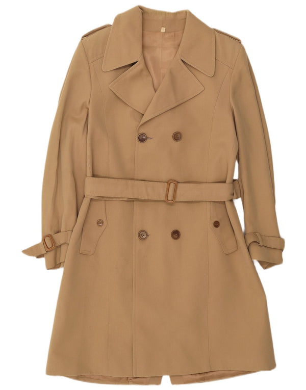 Gabardina vintage para mujer IT 52 2XL Lana beige