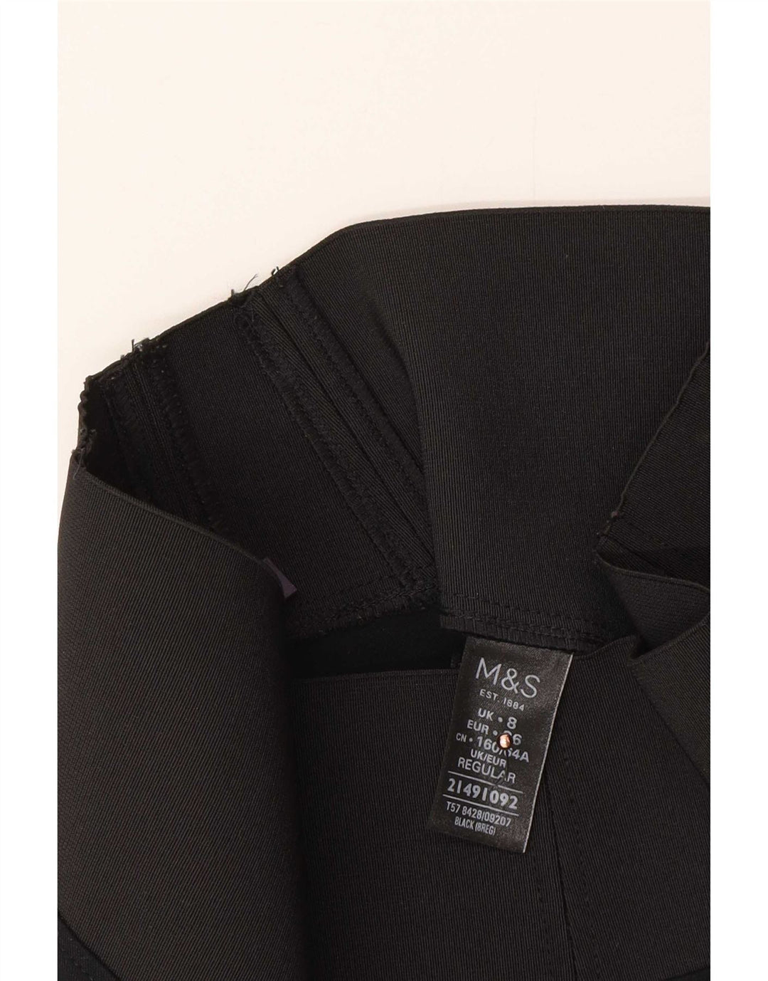 Marks & Spencer Leggings para mujer UK 8 Small Viscosa negra
